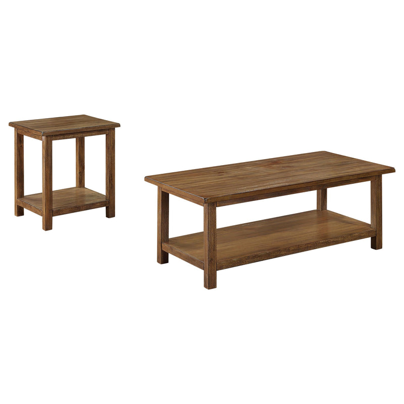 Payne 2-piece Coffee and End Table Set Distressed Brown - 710548-S2A