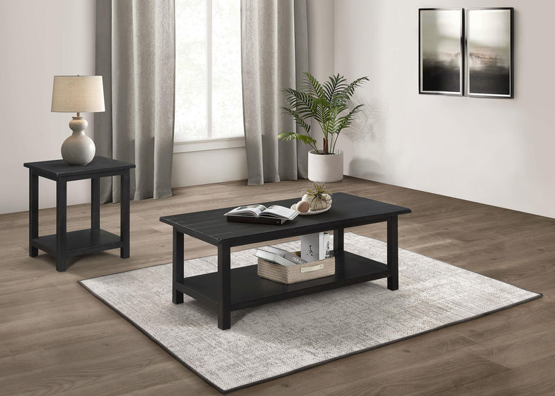 Payne 2-piece Coffee and End Table Set Distressed Java - 710568-S2A