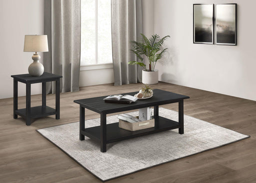 Payne 2-piece Coffee and End Table Set Distressed Java - 710568-S2A