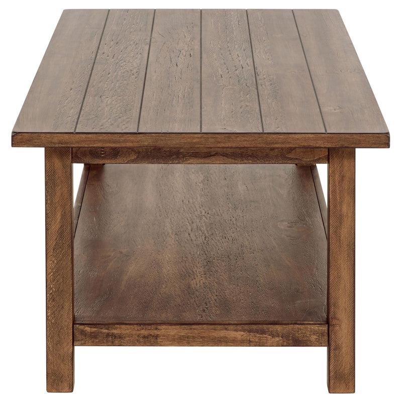 Payne 3-piece Coffee and 1-drawer End Table Set Brown - 710548-S3