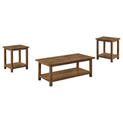 Payne 3-piece Coffee and End Table Set Distressed Brown - 710548-S3A