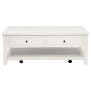 Payne 48-inch Mobile Lift Top Coffee Table Distressed White - 710555