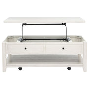 Payne 48-inch Mobile Lift Top Coffee Table Distressed White - 710555