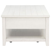 Payne 48-inch Mobile Lift Top Coffee Table Distressed White - 710555