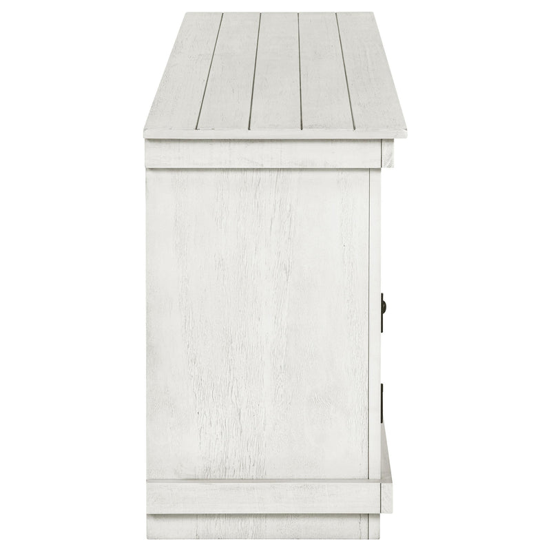 Payne 60-inch TV Stand Media Console Distressed White - 710052
