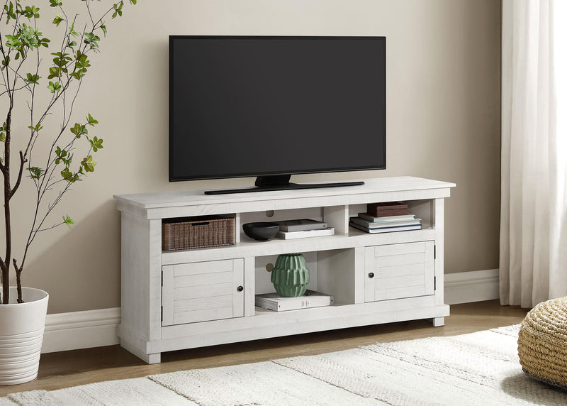 Payne 60-inch TV Stand Media Console Distressed White - 710052