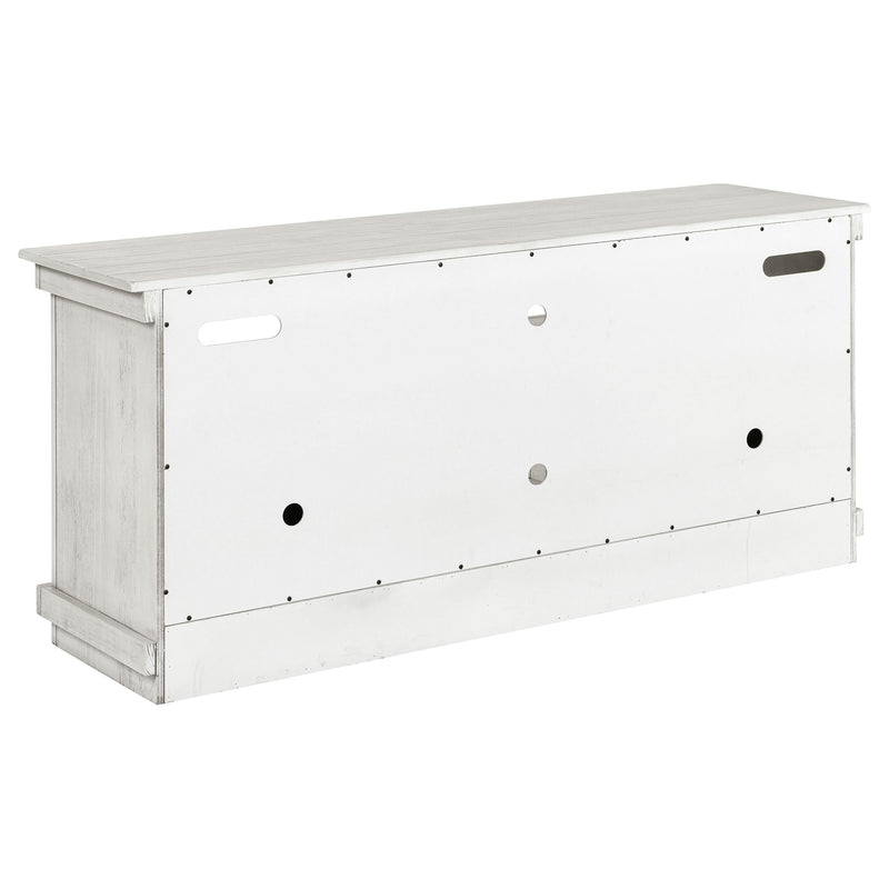 Payne 60-inch TV Stand Media Console Distressed White - 710052