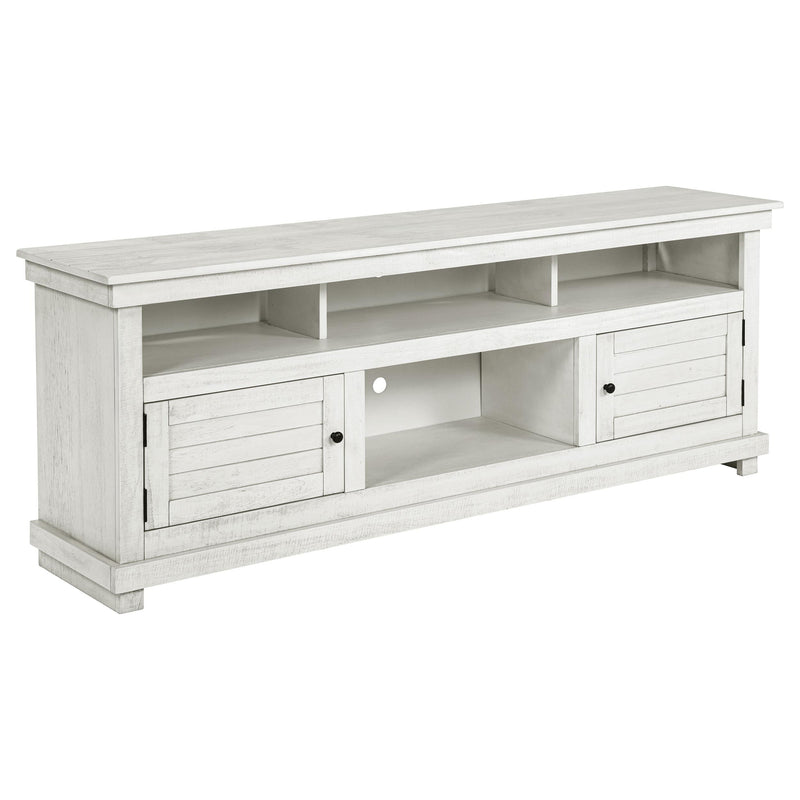 Payne 70-inch TV Stand Media Console Distressed White - 710053