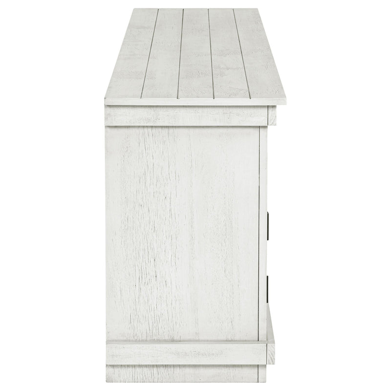 Payne 70-inch TV Stand Media Console Distressed White - 710053