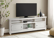 Payne 70-inch TV Stand Media Console Distressed White - 710053