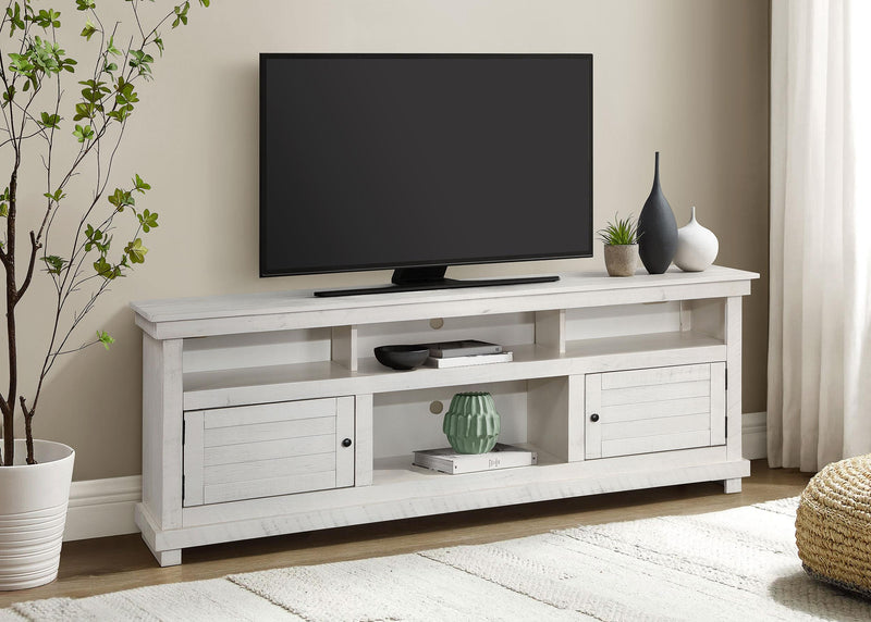 Payne 70-inch TV Stand Media Console Distressed White - 710053