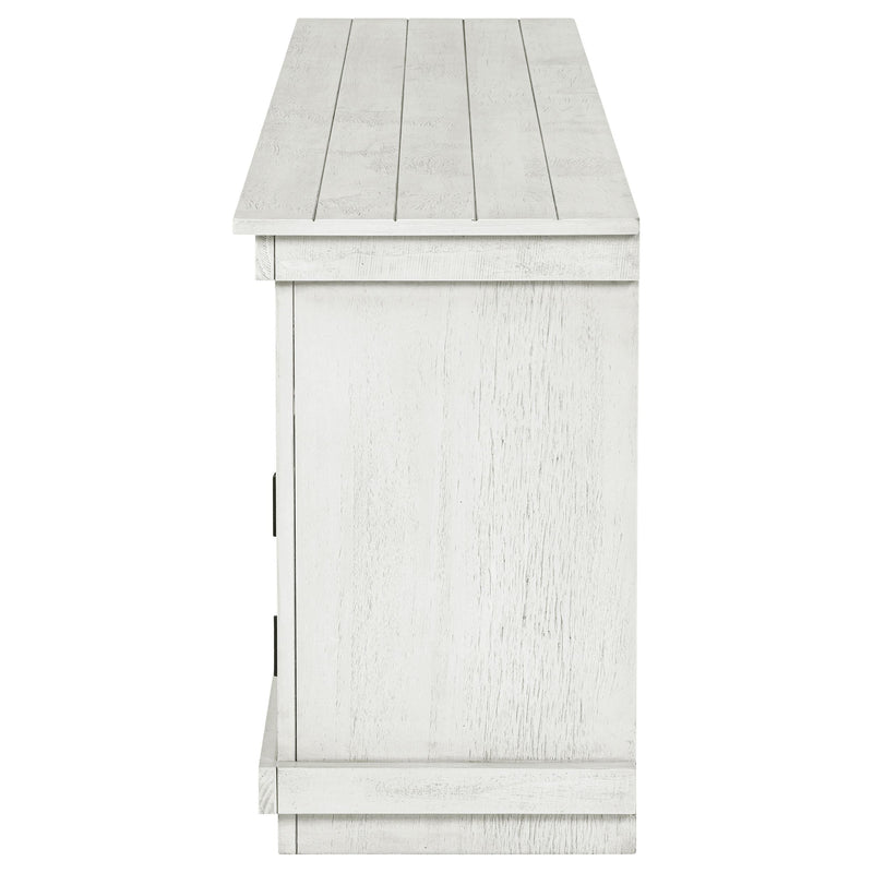 Payne 70-inch TV Stand Media Console Distressed White - 710053
