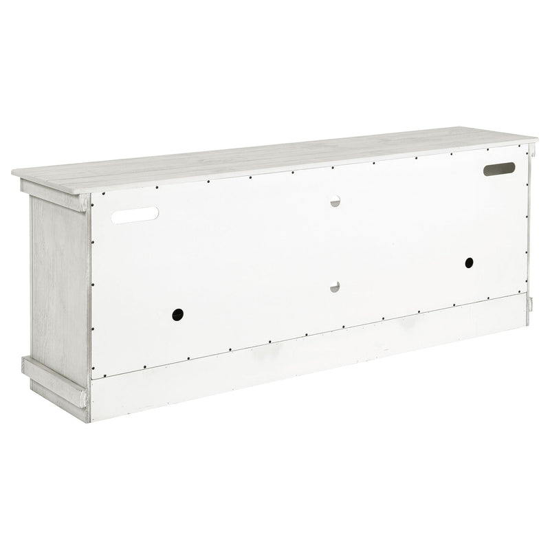 Payne 70-inch TV Stand Media Console Distressed White - 710053