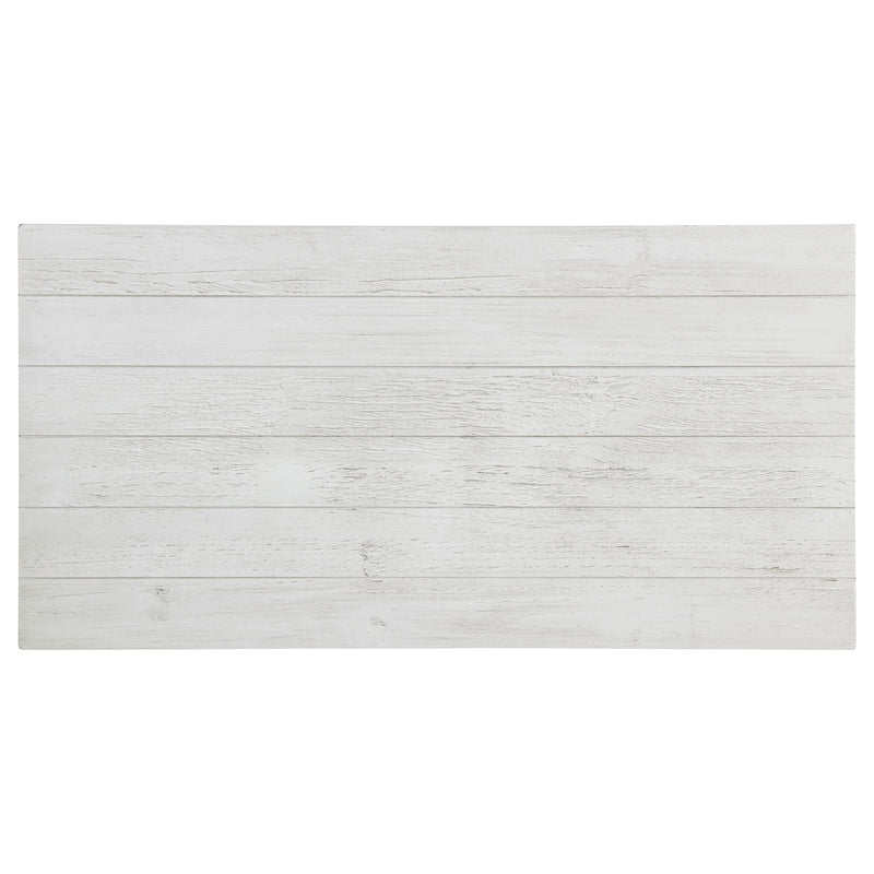 Payne Wood Coffee Table with Shelf Distressed White - 710558