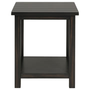 Payne Wood End Table with Shelf Distressed Java - 710566