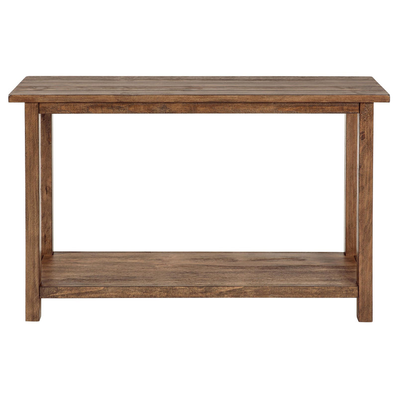 Payne Wood Entryway Sofa Console Table Distressed Brown - 710549