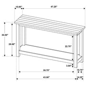 Payne Wood Entryway Sofa Console Table White - 710559