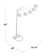 Peacock Arc Black 82" Floor Lamp - DMV FurnitureFloor Lamps