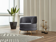 Pedro Chair in Beige - 200-SIM-PED-VELVET260-B
