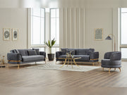 Pedro Convertible Sofa in Grey - 200-SIM-PED-VELVET412-3