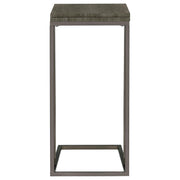 Pedro Expandable C-Shaped Sofa Side Table Weathered Grey - 902864