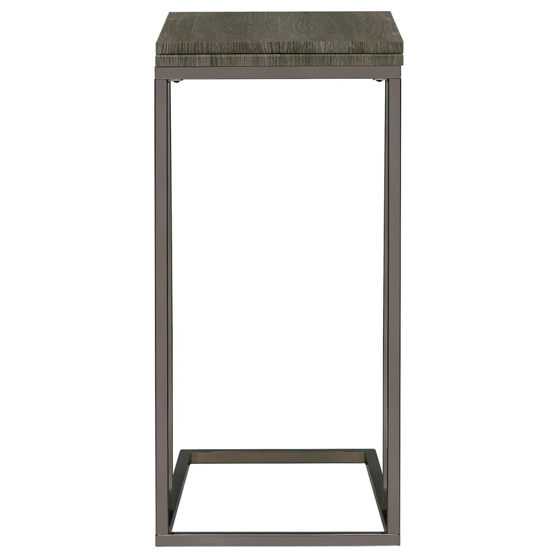 Pedro Expandable C-Shaped Sofa Side Table Weathered Grey - 902864