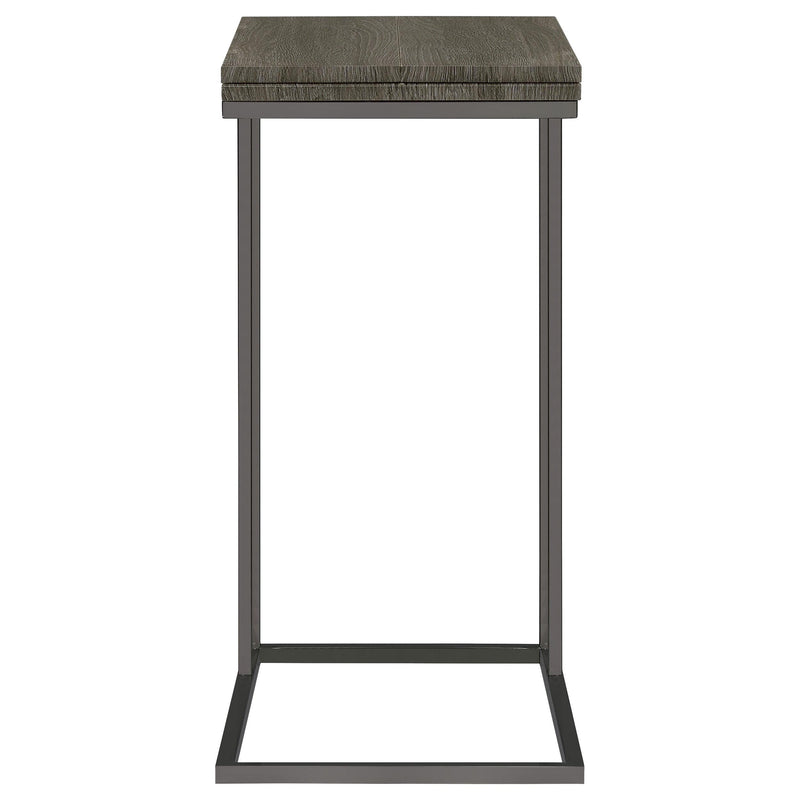 Pedro Expandable C-Shaped Sofa Side Table Weathered Grey - 902864