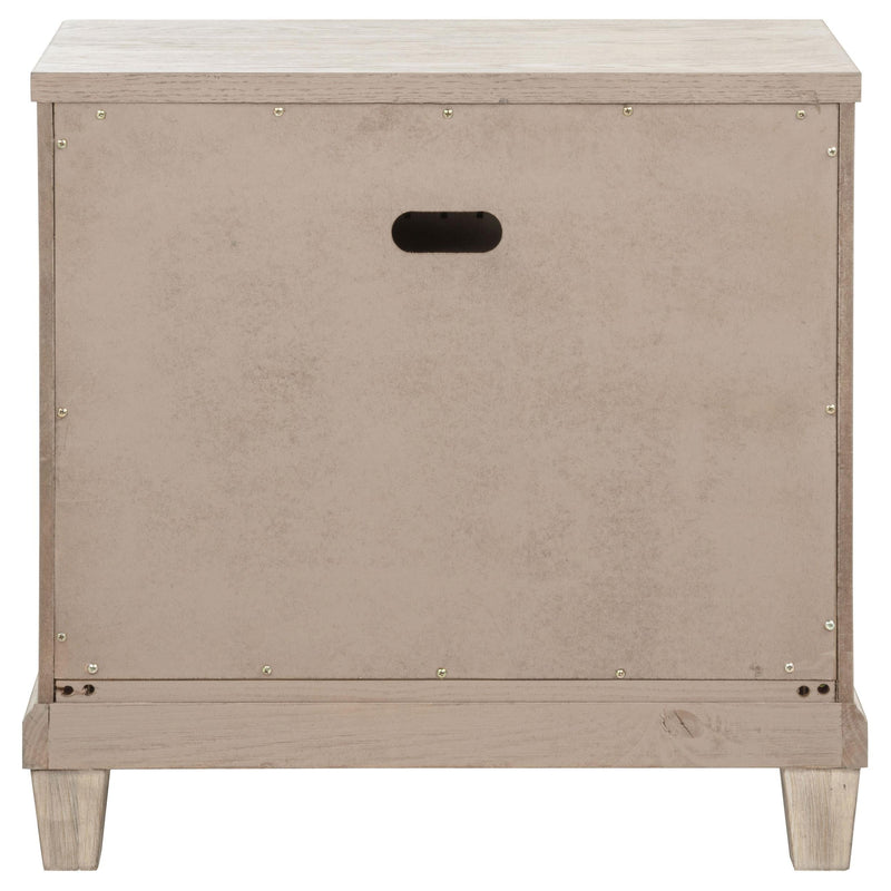 Pembroke 2-drawer Nightstand Bedside Table Washed Oak - 215922