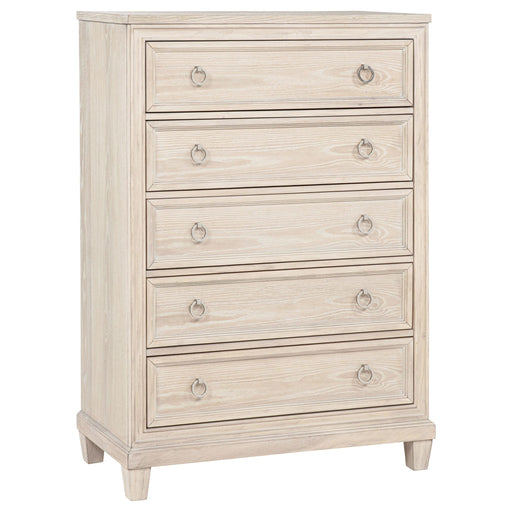 Pembroke 5-drawer Chest of Drawers Washed Oak - 215925