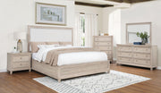 Pembroke 6-drawer Bedroom Dresser with Mirror Washed Oak - 215923M