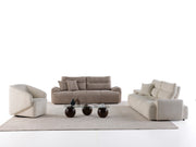 Peonya Convertible Sofa - With Leg in Cream - 200-ZEN-PEO-CRE-L-3