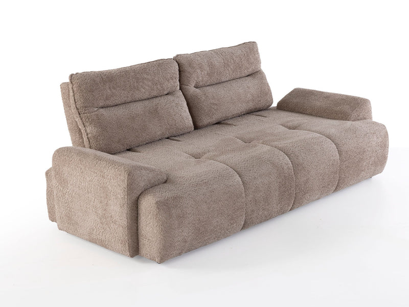 Peonya Convertible Sofa - Without Leg in Brown - 200-ZEN-PEO-BRO-3