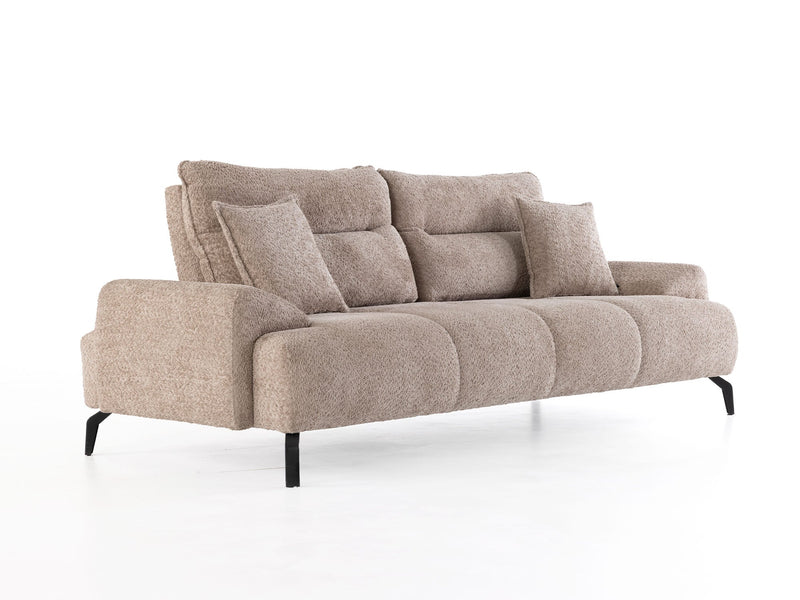 Peonya Convertible Sofa - Without Leg in Brown - 200-ZEN-PEO-BRO-3