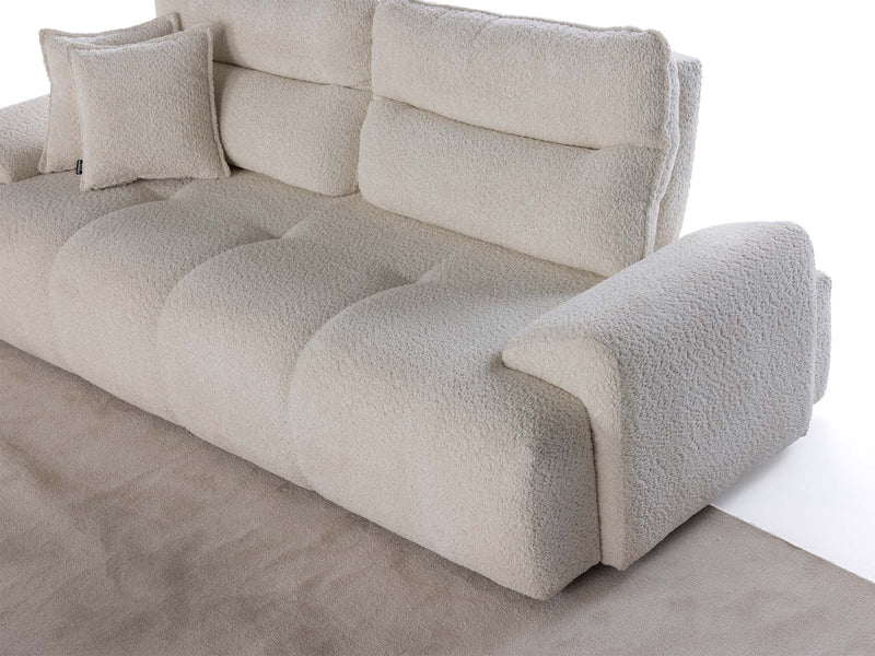 Peonya Convertible Sofa - Without Leg in Cream - 200-ZEN-PEO-CRE-3