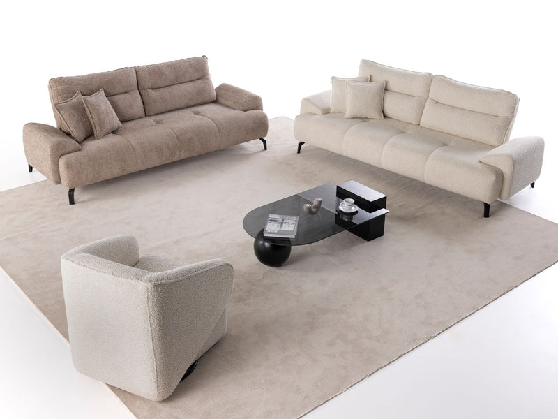 Peonya Convertible Sofa - Without Leg in Cream - 200-ZEN-PEO-CRE-3