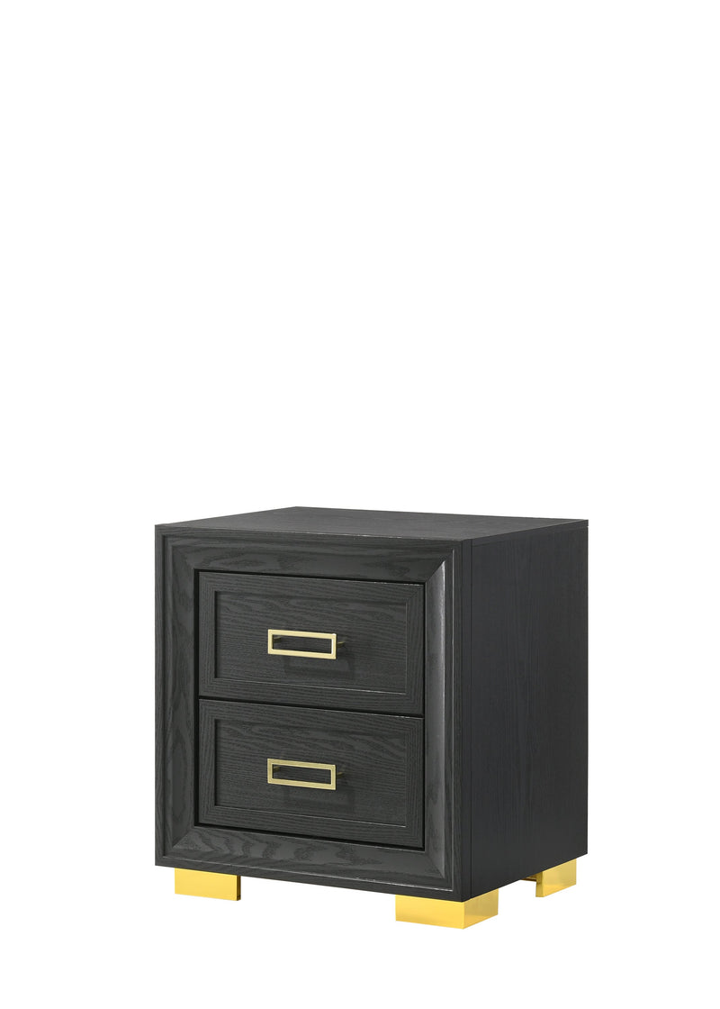 Pepe Black/Gold Panel Upholstered Bedroom Set - DMV FurnitureBedroom Set