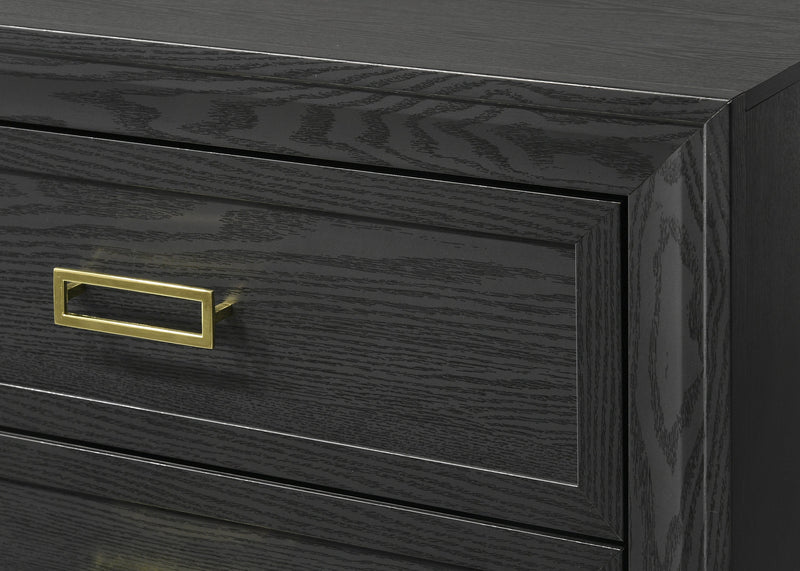 Pepe Black/Gold Panel Upholstered Bedroom Set - DMV FurnitureBedroom Set