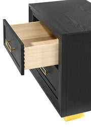 Pepe Black/Gold Panel Upholstered Bedroom Set - DMV FurnitureBedroom Set