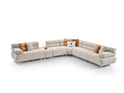 Perlasee Sectional Sofa in Cream - 200-ELI-PER-JESY-39-S