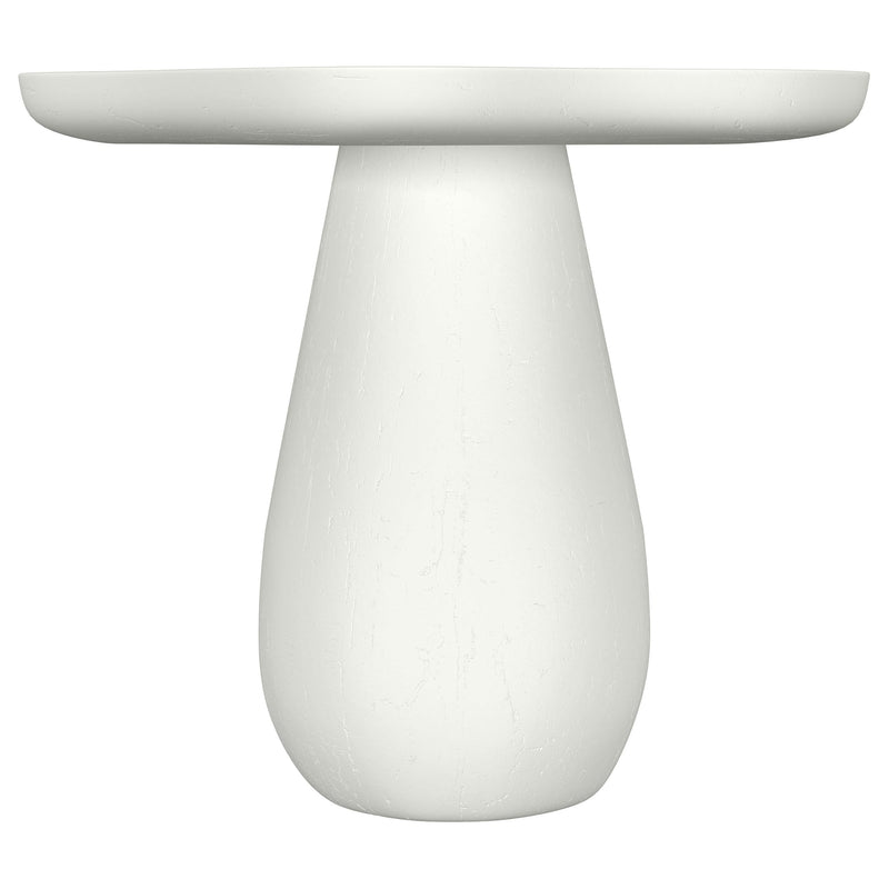 Perth 17-inch Side Table with Cloud-Shaped Top Off White - 930615