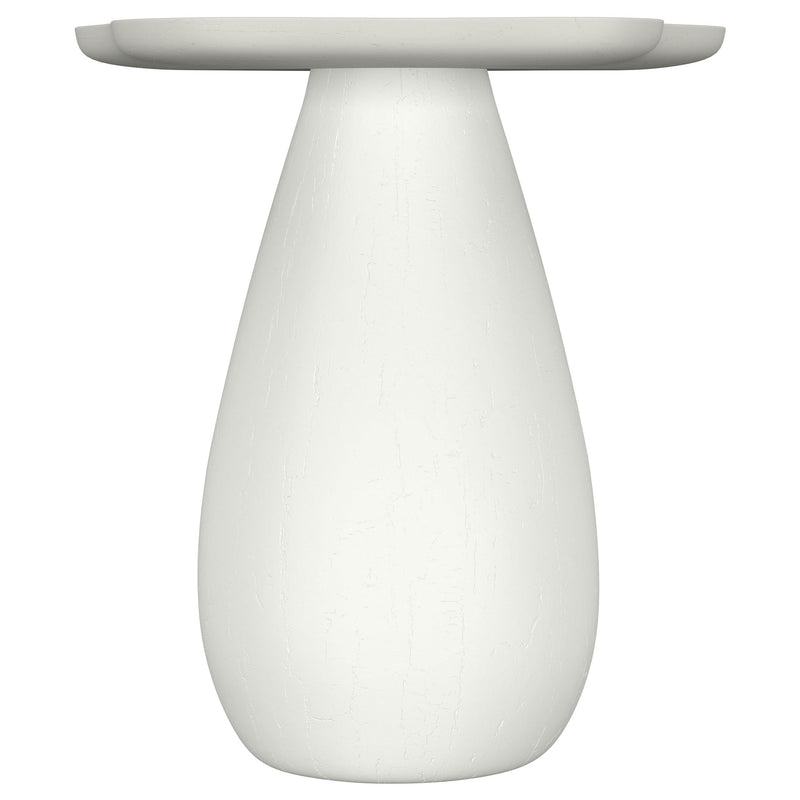 Perth 20-inch Side Table with Cloud-Shaped Top Off White - 930616