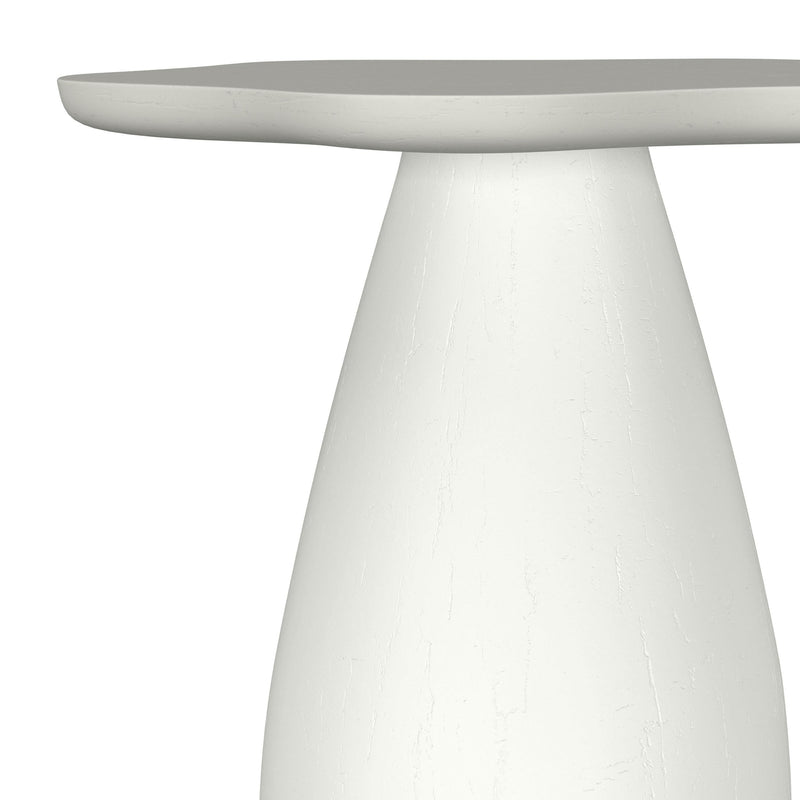 Perth 20-inch Side Table with Cloud-Shaped Top Off White - 930616