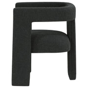 Petra Boucle Upholstered Accent Side Chair Black - 902882
