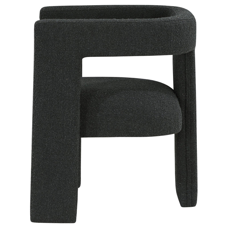 Petra Boucle Upholstered Accent Side Chair Black - 902882