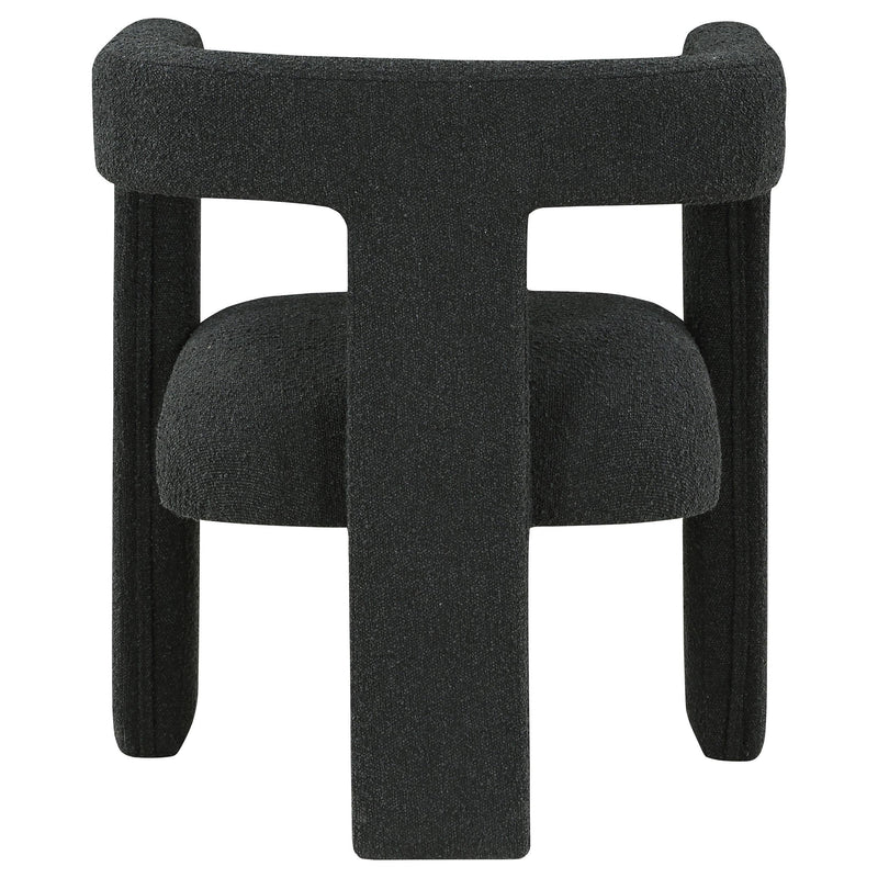 Petra Boucle Upholstered Accent Side Chair Black - 902882