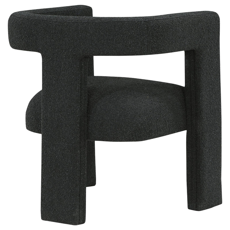 Petra Boucle Upholstered Accent Side Chair Black - 902882