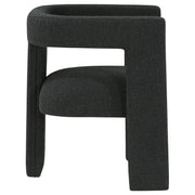 Petra Boucle Upholstered Accent Side Chair Black - 902882
