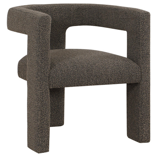Petra Boucle Upholstered Accent Side Chair Chocolate Brown - 902880