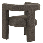 Petra Boucle Upholstered Accent Side Chair Chocolate Brown - 902880