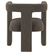 Petra Boucle Upholstered Accent Side Chair Chocolate Brown - 902880